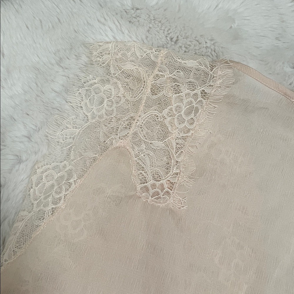 Love Stitch Soft Pink Lace Blouse - Picture 7 of 8